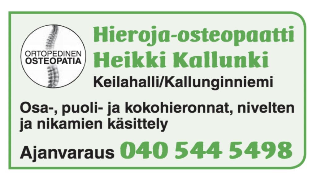 Hieroja-Osteopaatti Heikki Kallunki